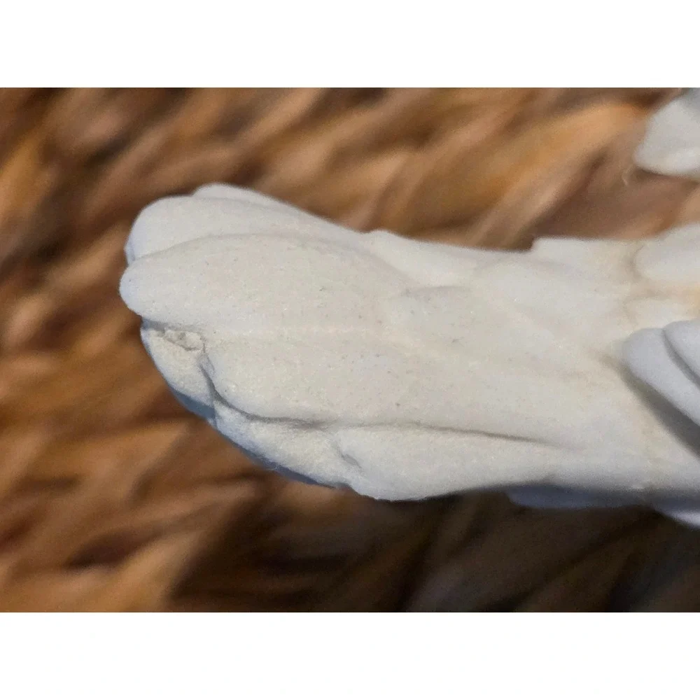 Vintage Alabaster Doves Pair Made in Italy Santini Dove Figurines Set of 2 MCM